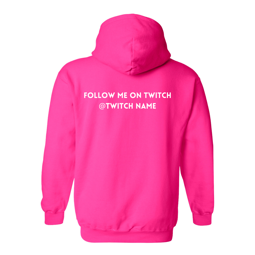 Twitch hoodie with clearance name